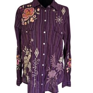 Johnny Was Pearl Snap Button Up